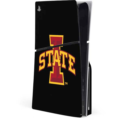 Iowa State University Primary Logo Black PlayStation PS5 Skins