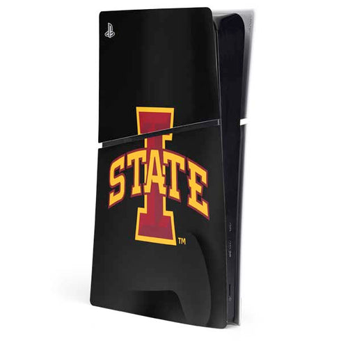 Iowa State University Primary Logo Black PlayStation PS5 Skins