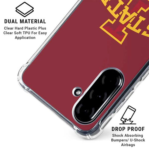 Iowa State University Primary Logo Galaxy A36 5G Clear Case