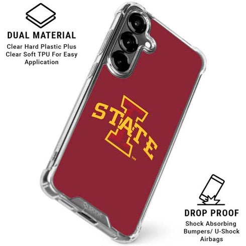 Iowa State University Primary Logo Galaxy S26 Plus Clear Case