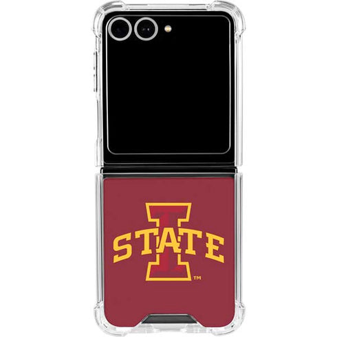 Iowa State University Primary Logo Galaxy Z Flip7 Clear Case