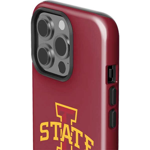 Iowa State University Primary Logo iPhone 14 Pro Impact Case