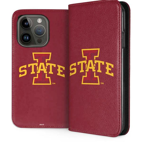 Iowa State University Primary Logo iPhone 15 Pro Folio Case