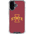 Iowa State University Primary Logo iPhone 16 Plus Clear Case