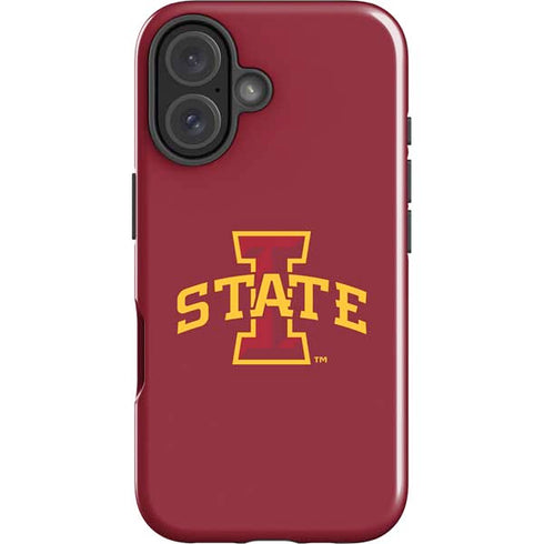 Iowa State University Primary Logo iPhone 16 Plus Impact Case