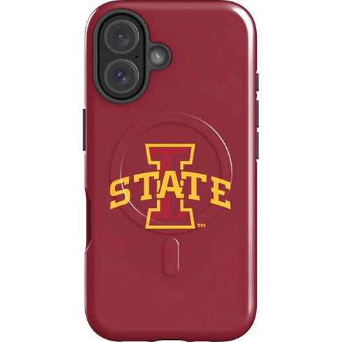 Iowa State University Primary Logo iPhone 16 Plus Magsafe Impact Case