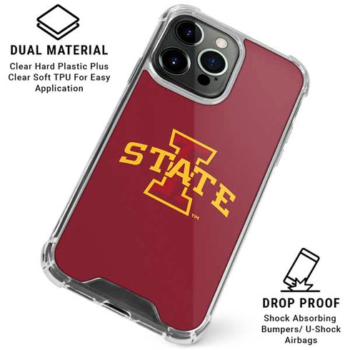 Iowa State University Primary Logo iPhone 16 Pro Clear Case