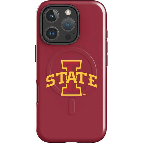 Iowa State University Primary Logo iPhone 16 Pro Magsafe Impact Case