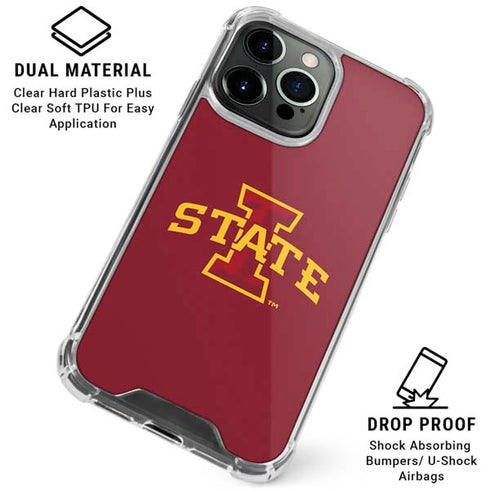 Iowa State University Primary Logo iPhone 16 Pro Max Clear Case