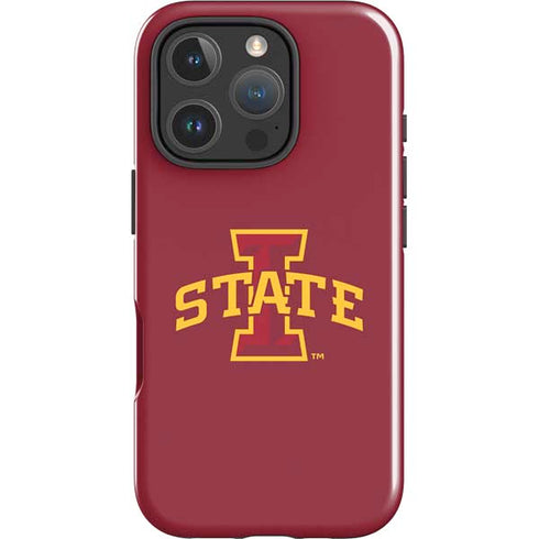 Iowa State University Primary Logo iPhone 16 Pro Max Impact Case