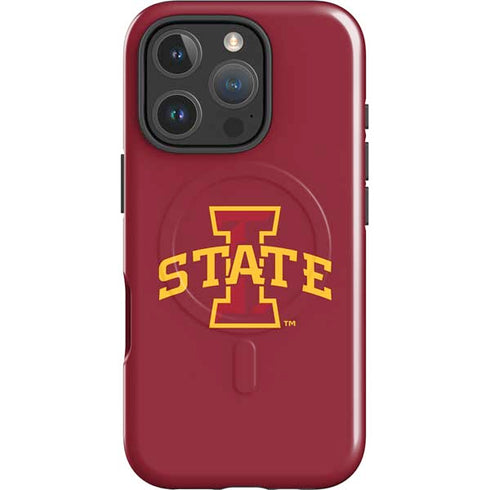 Iowa State University Primary Logo iPhone 16 Pro Max Magsafe Impact Case