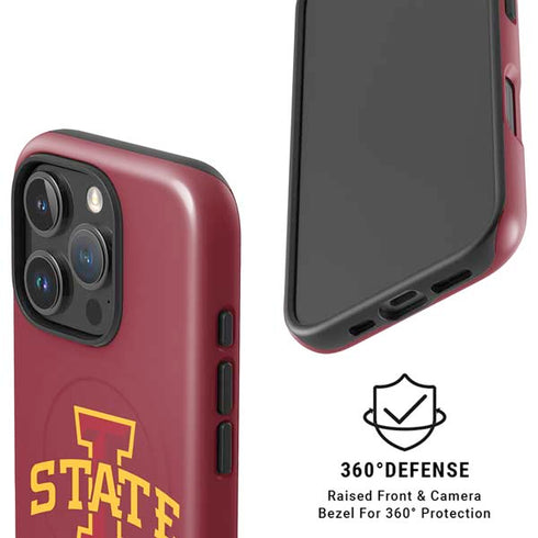 Iowa State University Primary Logo iPhone 16 Pro Max Magsafe Impact Case