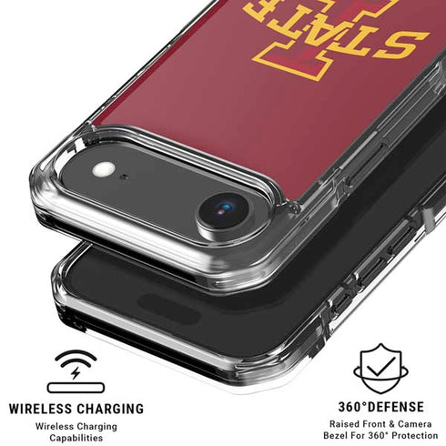 Iowa State University Primary Logo iPhone 17 Air Clear Case