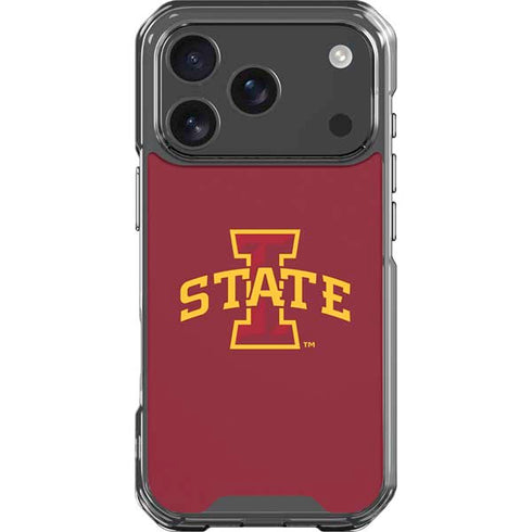 Iowa State University Primary Logo iPhone 18 Pro Clear Case
