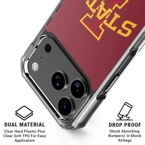 Iowa State University Primary Logo iPhone 18 Pro Clear Case