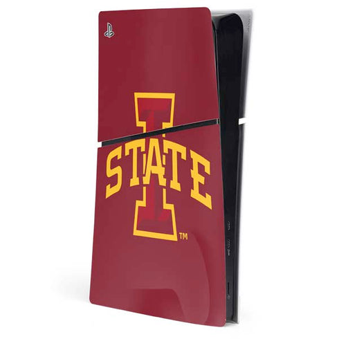 Iowa State University Primary Logo PS5 Slim Digital Edition Console Skin