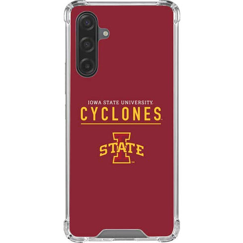 Iowa State University Athletic Text Galaxy A17 Clear Case