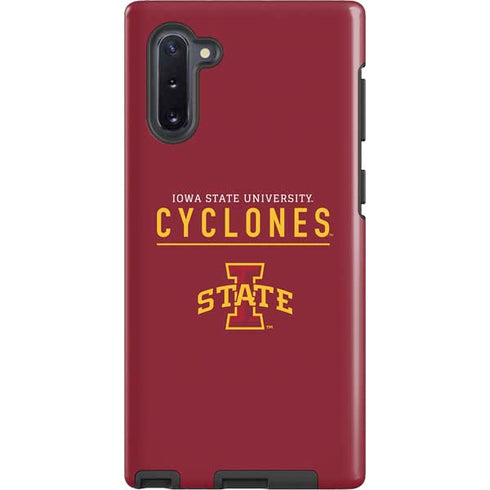Iowa State University Athletic Text Galaxy Note 10 Pro Case