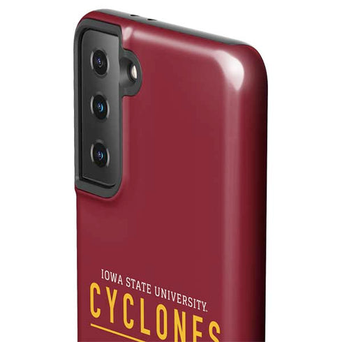 Iowa State University Athletic Text Galaxy S21 FE Pro Case