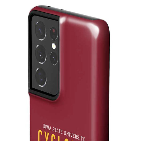 Iowa State University Athletic Text Galaxy S21 Ultra 5G Pro Case