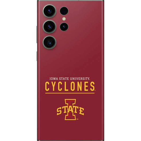 Iowa State University Athletic Text Galaxy Skins