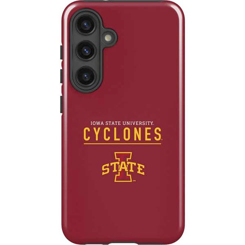 Iowa State University Athletic Text Galaxy S25 Impact Case