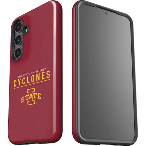 Iowa State University Athletic Text Galaxy S25 Impact Case