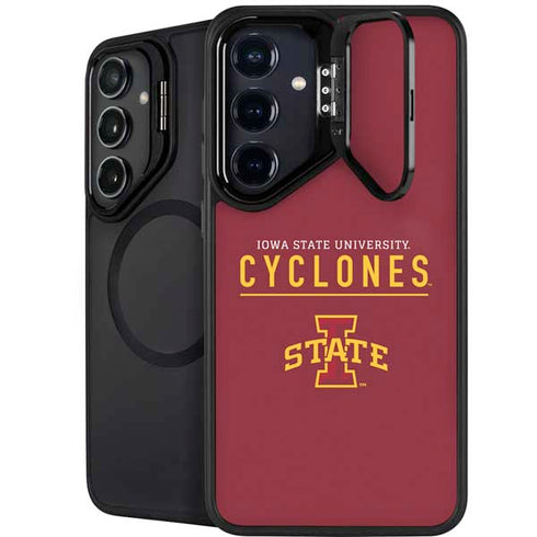 Iowa State University Athletic Text Galaxy S25 Kickstand Case