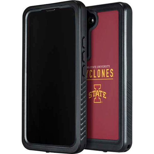 Iowa State University Athletic Text Galaxy S24 Plus Waterproof Case