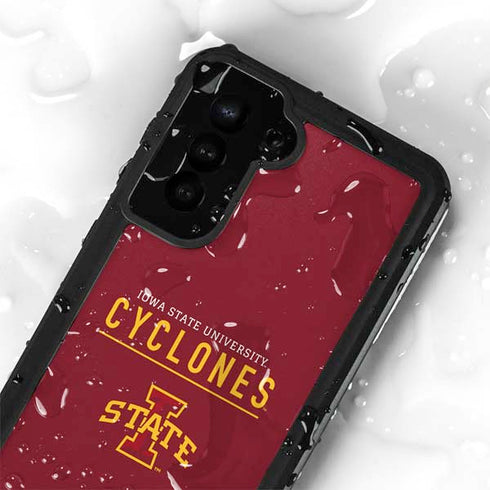 Iowa State University Athletic Text Galaxy S24 Plus Waterproof Case