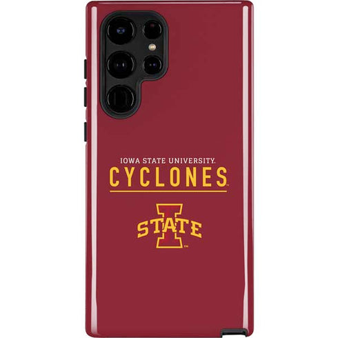 Iowa State University Athletic Text Galaxy Cases