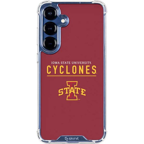 Iowa State University Athletic Text Galaxy S25 Plus Clear Case