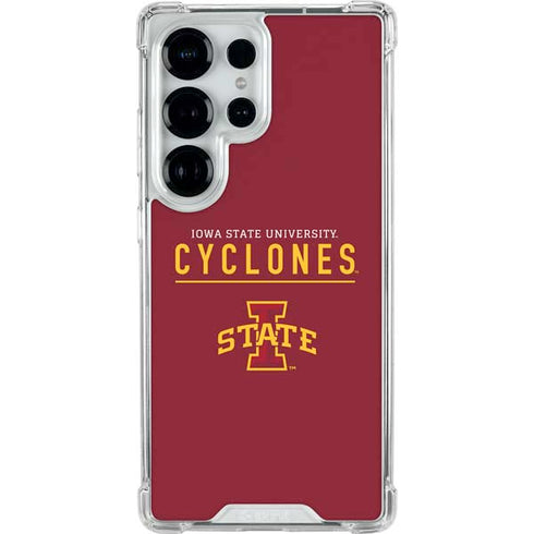 Iowa State University Athletic Text Galaxy S25 Ultra Clear Case