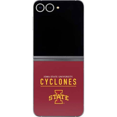 Iowa State University Athletic Text Galaxy Z Flip6 Skin