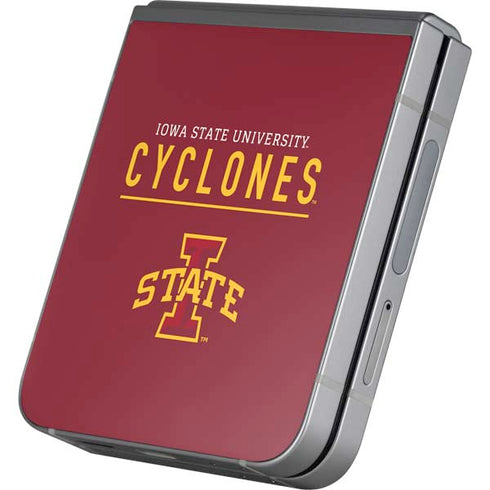 Iowa State University Athletic Text Galaxy Z Flip6 Skin