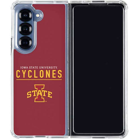 Iowa State University Athletic Text Galaxy Z Fold6 Clear Case