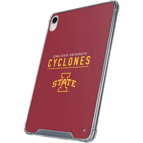 Iowa State University Athletic Text iPad 11th Gen (2025) Clear Case
