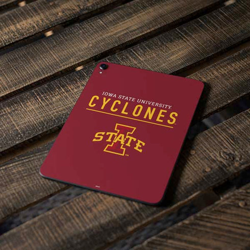 Iowa State University Athletic Text Apple iPad Pro Skin