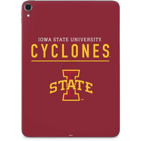 Iowa State University Athletic Text Apple iPad Pro Skin