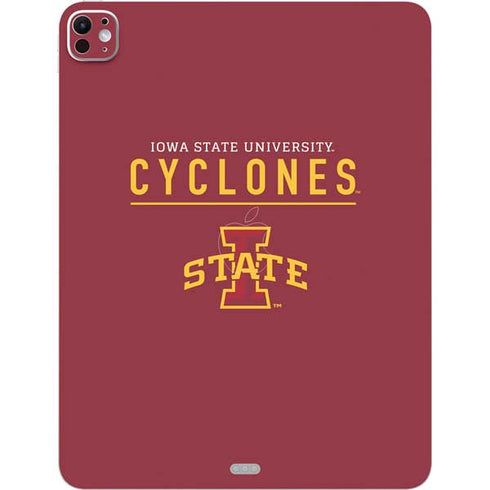 Iowa State University Athletic Text iPad Pro 13in M4 (2024) Skin