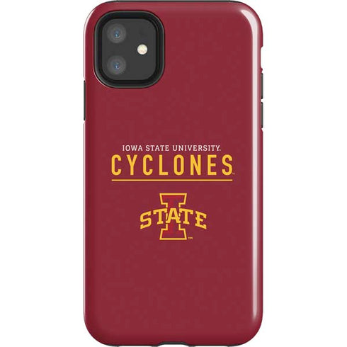Iowa State University Athletic Text iPhone 11 Impact Case
