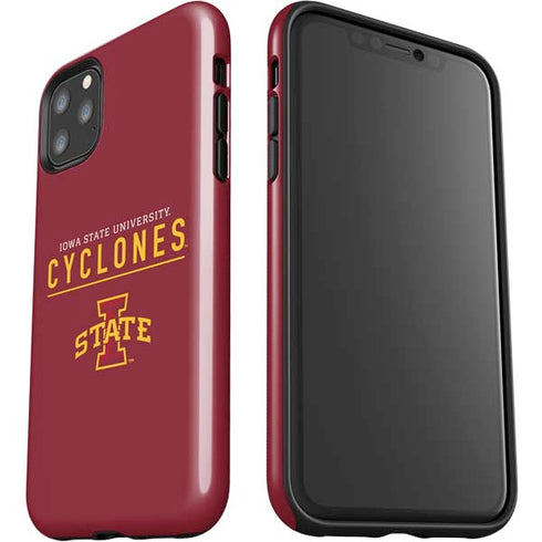 Iowa State University Athletic Text iPhone 11 Pro Max Impact Case