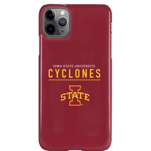 Iowa State University Athletic Text iPhone Cases