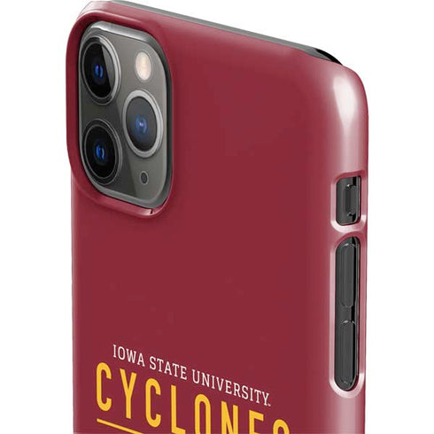 Iowa State University Athletic Text iPhone 11 Pro Max Lite Case