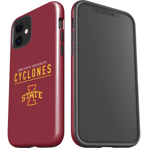 Iowa State University Athletic Text iPhone 12 Impact Case