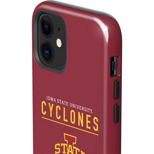 Iowa State University Athletic Text iPhone 12 Impact Case