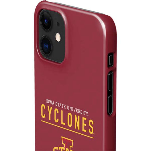 Iowa State University Athletic Text iPhone 12 Mini Lite Case
