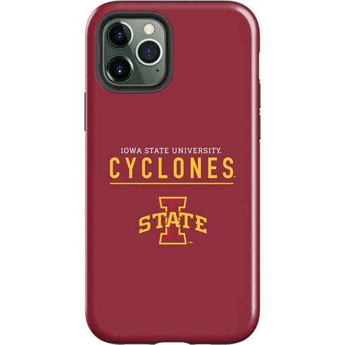 Iowa State University Athletic Text iPhone 12 Pro Impact Case