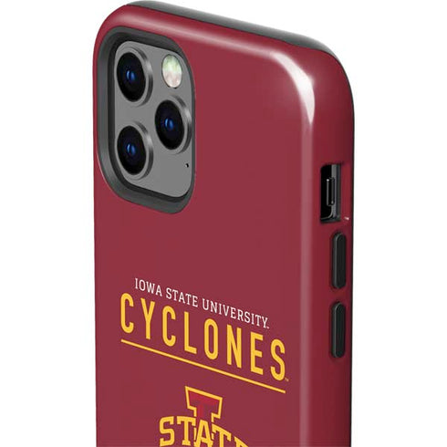 Iowa State University Athletic Text iPhone 12 Pro Impact Case