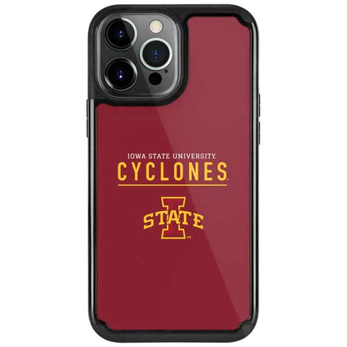 Iowa State University Athletic Text iPhone Cases